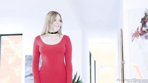 Capri Cavanni Horny Lesbian Lifts Up Tight Red Dress Of Young Gal And Licks Pussy! Web