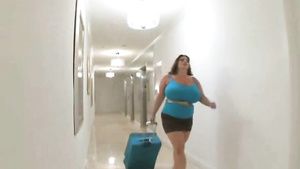 Natasha Nice Fatty masseuse fucks her brunette client with strapon Hardcore