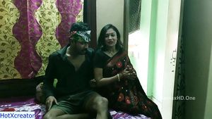 Punished Indian chubby MILF impassioned sex Double Blowjob