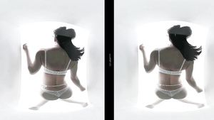 Goth Asian horny lesbians VR porn video Amazing