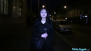 Sislovesme Public Agent - Dark Haired Woman Takes Stranger's Plump Load In Public 1 Pussy Fuck