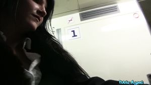 Adam4Adam Public Agent - Raven Haired Raunchy Gets A Raunchy Ejaculate On A Speeding Train 2 - Penelope Cash iDope