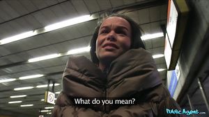 Bisex Public Agent - Babe Without Train Ticket Finds Out...