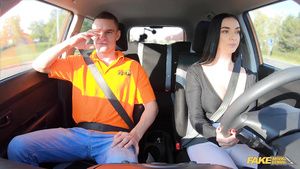 Yqchat Fake Driving School - Instructor Cheats With Nasty Student 1 - Max Dior Defloration