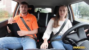 Big Cock Fake Driving School - Pass Me To See My Perfect Melons 1 No Condom