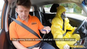 4tube Fake Driving School - Take Off My Hazmat Suit And...
