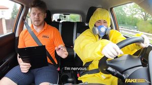 Shemales Fake Driving School - Take Off My Hazmat Suit And Pound Me 1 - Lexi Dona Caliente