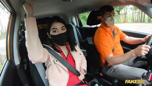 Super Hot Porn Fake Driving School - Blowing My Disinfected...