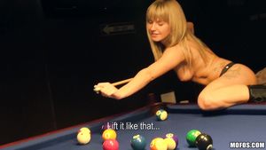 Housewife Public Pickups - Banging On The Pool Table 2 - Bella Baby Small Boobs