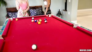 Nasty Porn Real Bitch Party - Two Babes Play Strip Pool 1 - Adessa Winters Blonde