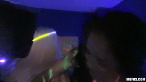 Amateur Blow Job Real Whore Party - Blacklight Foursome 1 - Abby Lee Brazil i-Sux