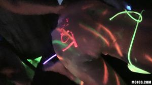 Perfect Butt Real Bitch Party - Blacklight Foursome 2 - Abby Lee Brazil Nalgas