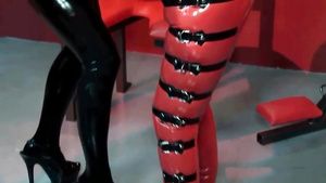 Petera Blonde in tight black latex bodysuit is having BDSM fun Best Blowjobs