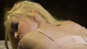 Hardon Blonde with sexy tattoo and hot bubble butt Mischa Cross masturbates pussy Old And Young