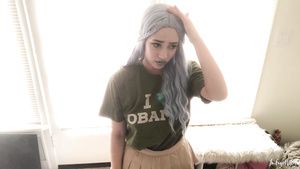 Throat Fuck sjw student cosplay, anal toys and buttplug point-of-view CelebrityF