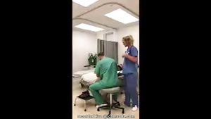Scissoring Sultry blond hair girl nurse masturbates for cam Hdporner