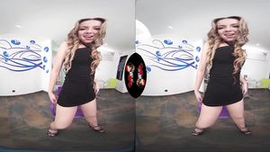 Cei Virtual reality POV cock riding with sexy provocative blonde ChatZozo