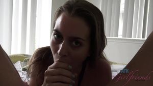 Tongue Amateur POV blowjob and footjob performed by sexy young girl Jill Kassidy Hot Women Having Sex