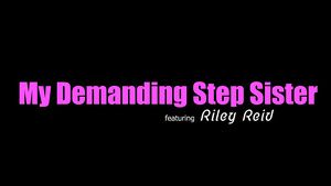 Scissoring Petite Bratty Stepsister Riley Reid sucking and riding in POV movie Jacking Off
