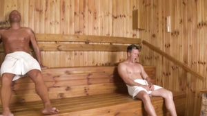 Hugetits Hot busty Czech blonde Angel Wicky has passionate threesome sex in sauna Chaturbate