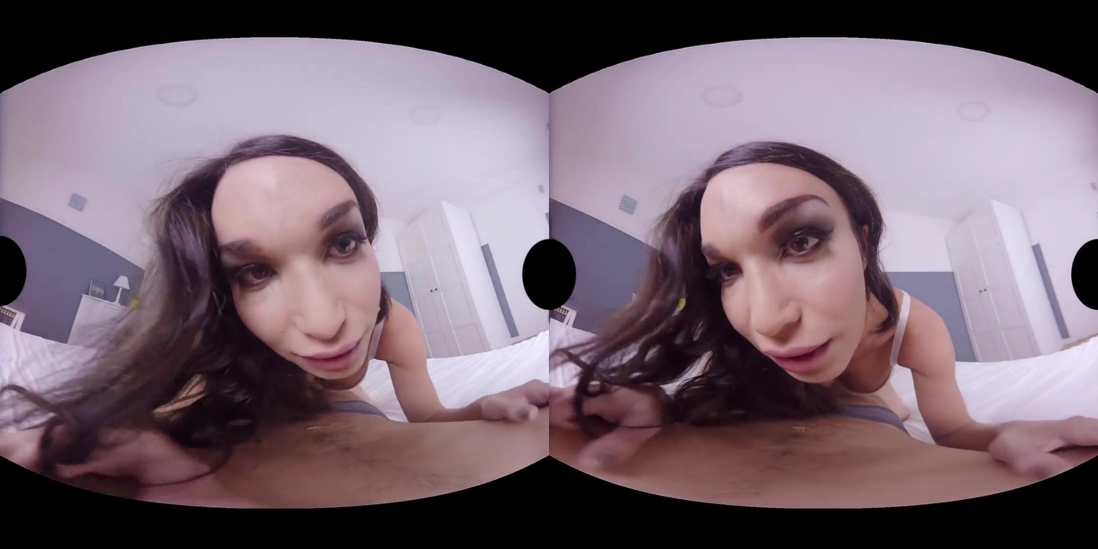 Doll Virtual reality with busty shemale tranny Big Booty