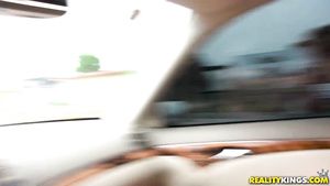 Chile Jayden Riley pleases the driver by sucking his dick Party