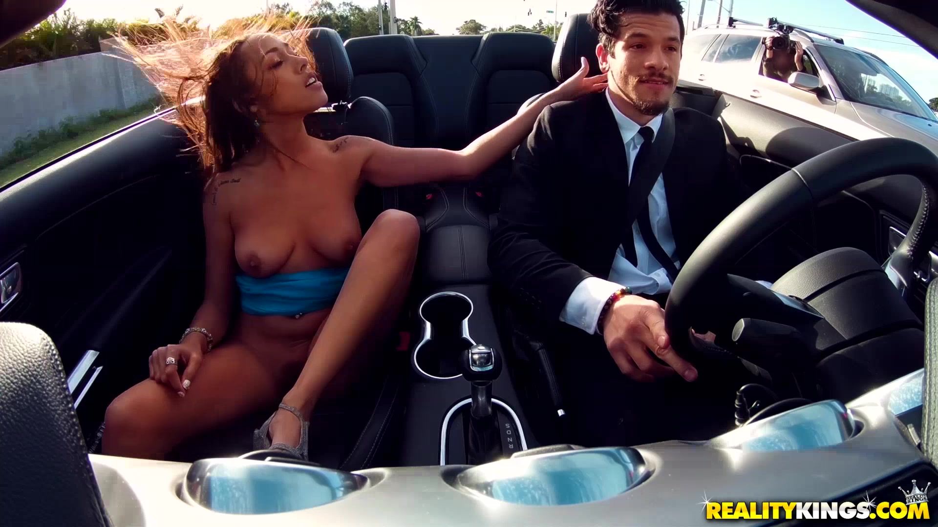 Piss Posh hottie gets her pussy ruined on a hood of a posh car TuKif