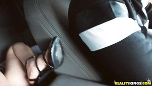 Amateur Cum Dude picks up hot blonde for a hard fuck right in the car Amateur Sex